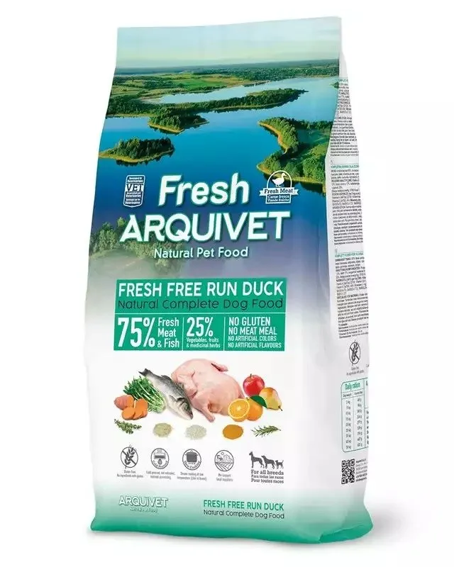 ARQUIVET Fresh Free Run Duck - Semi-Moist Dog Food - 10kg
