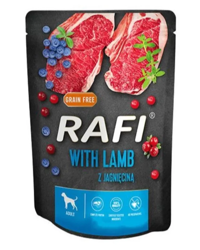 Dolina Noteci Rafi With Lamb Blueberries Cranberries - Wet Dog Food 300 G