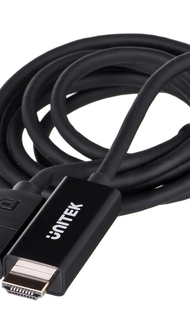 UNITEK V1608A video cable adapter 1.8 m DisplayPort HDMI Grey