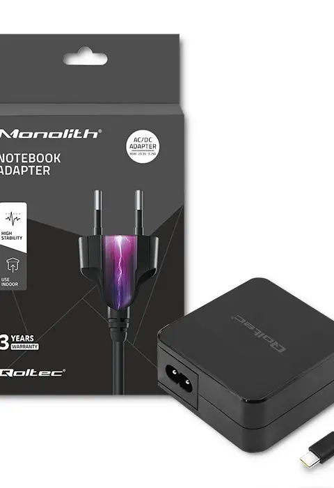 Qoltec 51027 mobile device charger Mobile phone, Laptop Black AC, DC, USB Indoor
