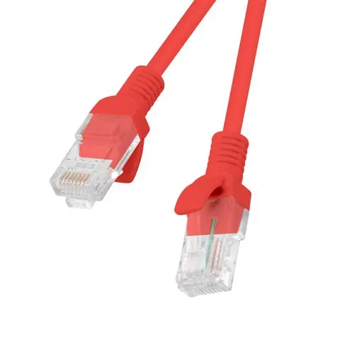 Lanberg PCU5-10CC-0050-R networking cable Red 0.5 m Cat5e U/UTP (UTP)
