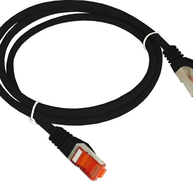 Alantec KKS6CZA0.5 Patch-Cord F/UTP Cat.6 PVC 0.5m Black