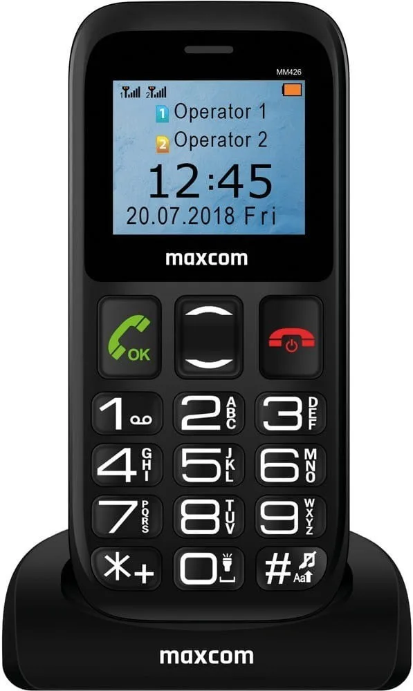 MaxCom MM426 SE Mobile Phone 4.5 Cm (1.77 ) 72 G Black Feature Phone