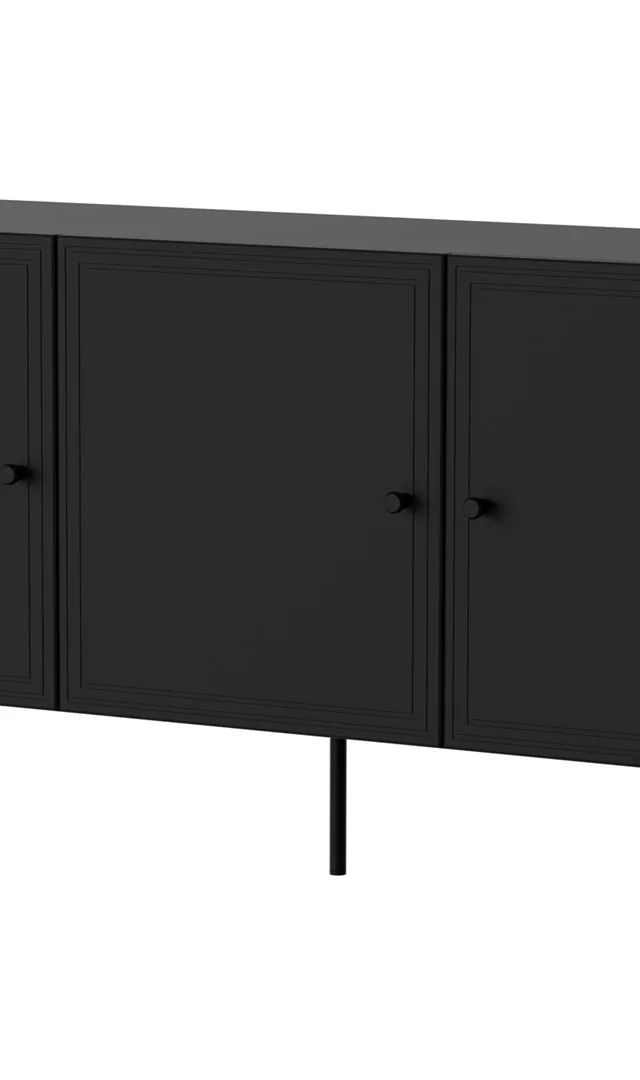 Cama 3D Chest Of Drawers PALAZZO BIS 151x40x75 Matte Black