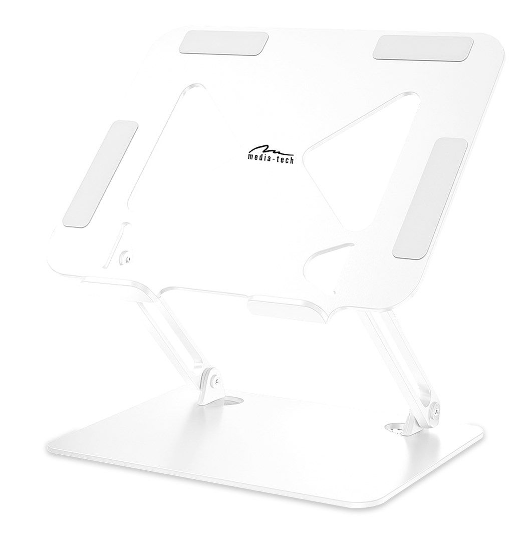 MEDIA-TECH Laptop Stand – Laptop Stand MT2661W (White)