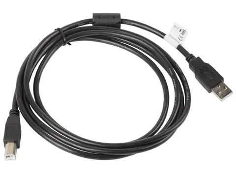 Lanberg CA-USBA-11CC-0018-BK USB cable USB 2.0 1.8 m USB B 0.48 Gbit/s Black