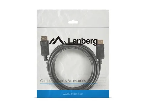 Lanberg CA-DPDP-10CC-0030-BK DisplayPort cable 3 m Black