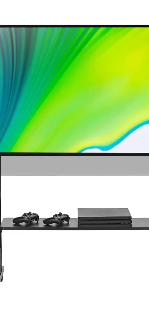 Techly Floor Stand with Shelf for 45-90" LCD/LED/Plasma TV