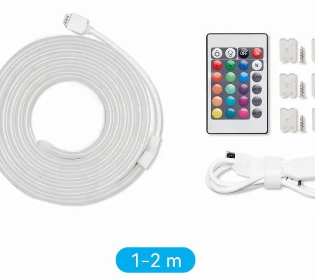 Vention Silicone Neon LED Strip With Remote Control 12V 2m