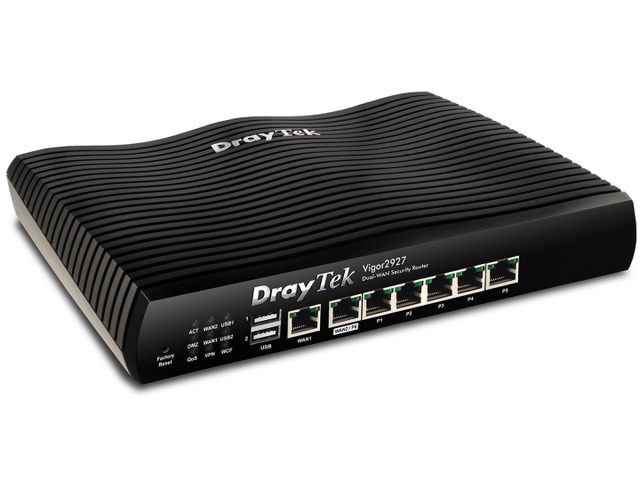 DrayTek Vigor2927 wired router Gigabit Ethernet Black