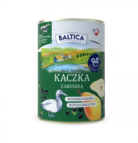 BALTICA Smaki RegionóW Duck With Pear - Wet Dog Food - 400g