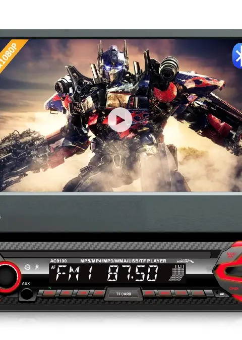 Audiocore AC9100 Radio Car Digital Black Red