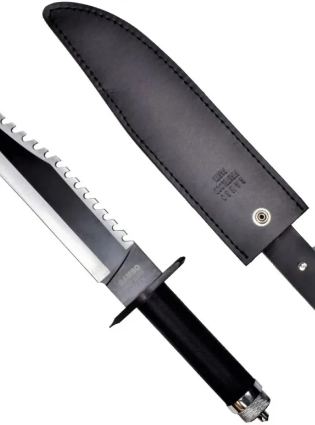 Rambo II Cinema Classic 400 Mm Knife With Leather Scabbard