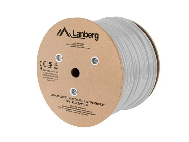 LANBERG CABLE LAN CAT.5E SFTP 305M SOLID CU CPR