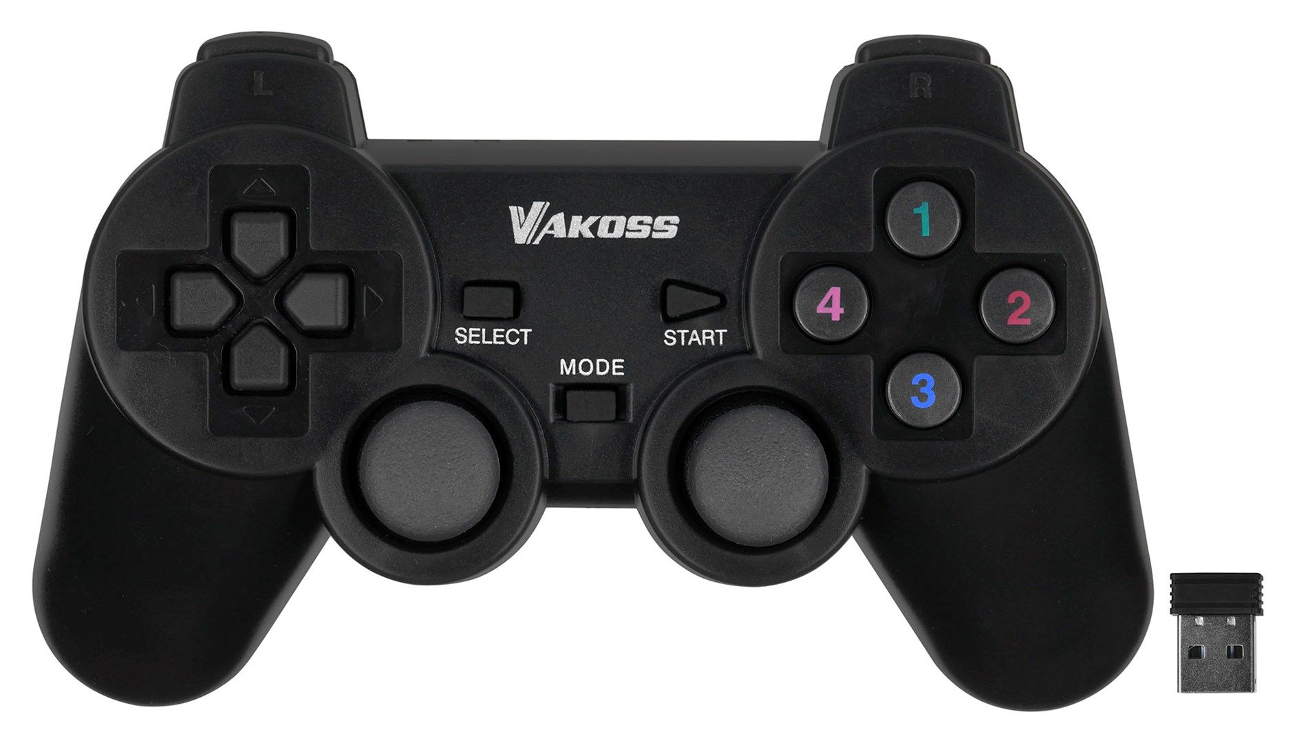 Vakoss GP-4705BK Gaming Controller Black RF Gamepad Analogue / Digital PC Playstation 3