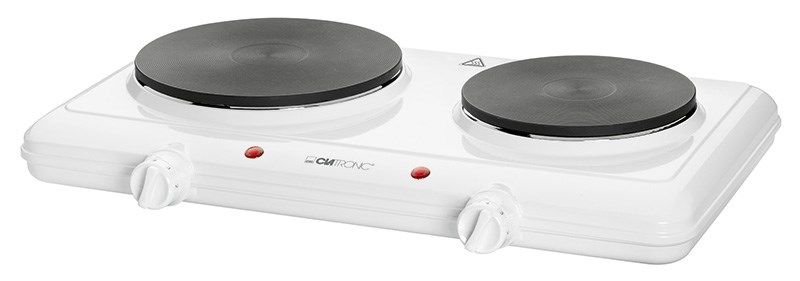 Clatronic DKP 3583 White Countertop Sealed Plate 2 Zone(S)