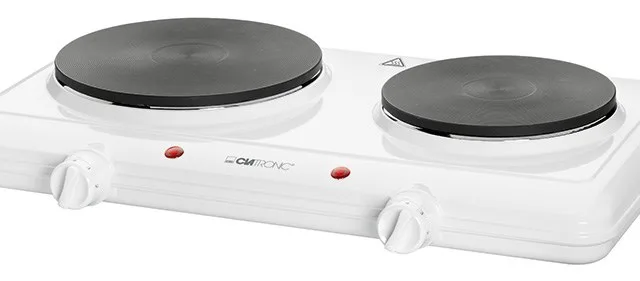 Clatronic DKP 3583 White Countertop Sealed Plate 2 Zone(S)