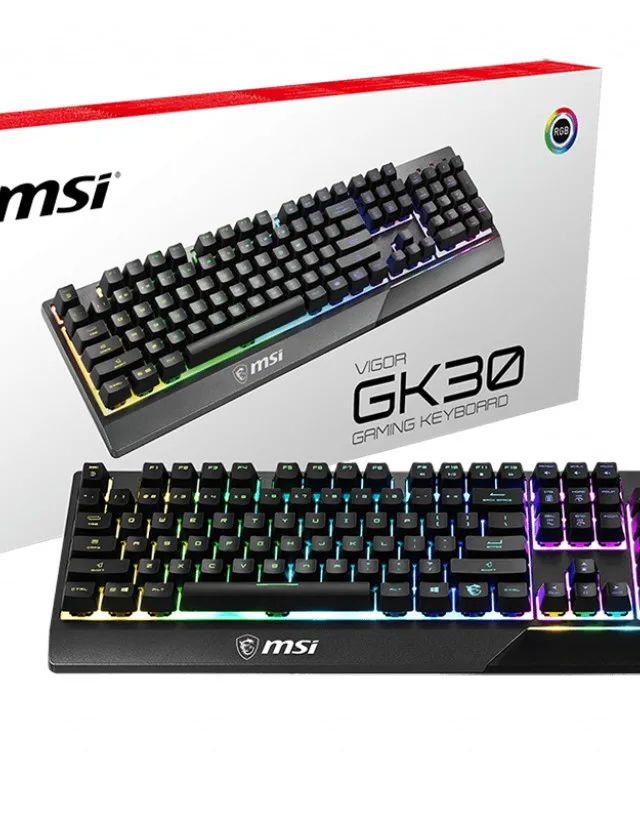 MSI Vigor GK30 keyboard Gaming USB QWERTY US International Black