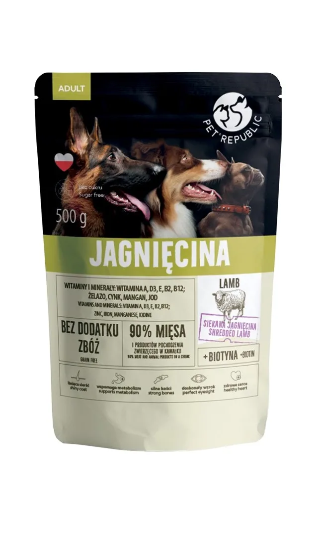 PET REPUBLIC Adult Lamb - Wet Dog Food - 500g
