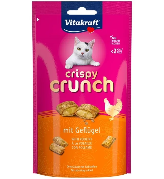 VITAKRAFT Crispy Crunch Poultry - Cat Treats - 60g