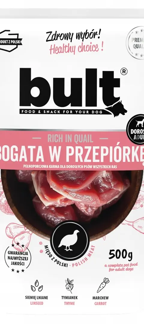 BULT Rich In Quail - Wet Dog Food - 500g
