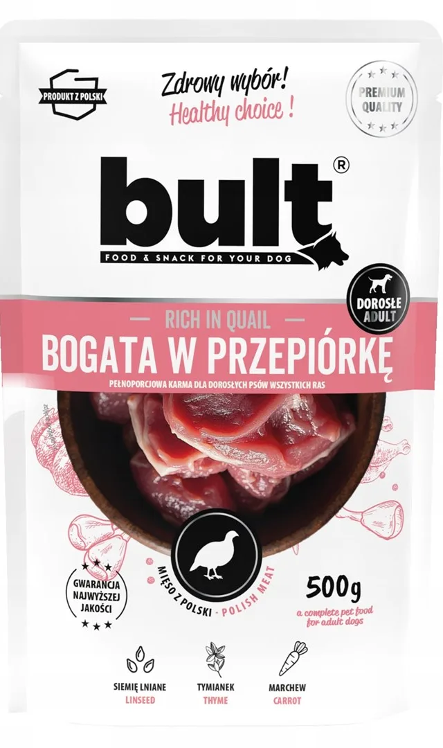 BULT Rich In Quail - Wet Dog Food - 500g