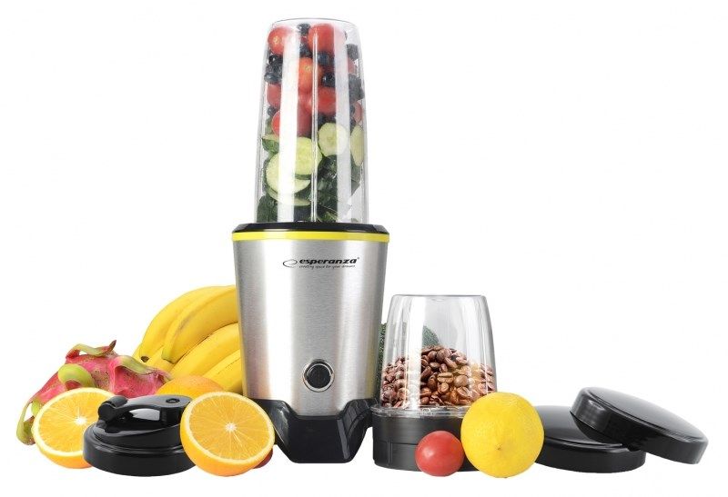 Esperanza EKM028 Blender Tabletop Blender 1000 W Black Stainless Steel