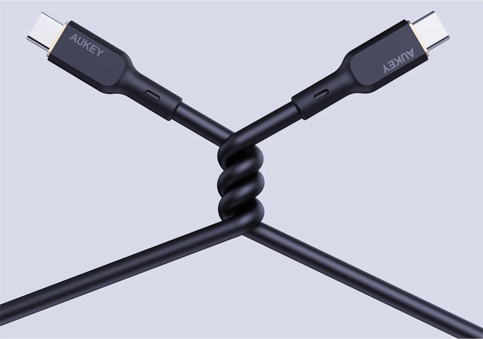 AUKEY CB-SCC241 USB-C Power Delivery PD 240W 5A 20V 1m Nylon Black