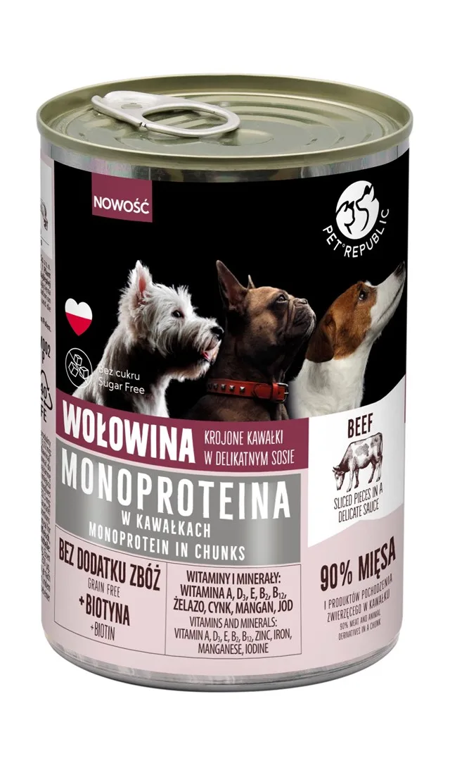 PET REPUBLIC Monoprotein Beef - Wet Dog Food - 400g