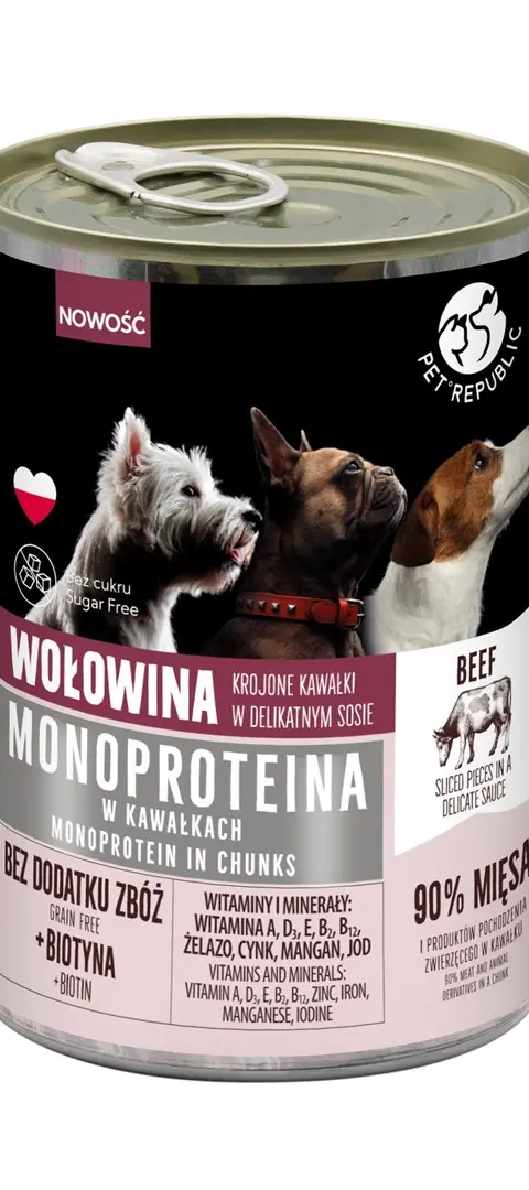 PET REPUBLIC Monoprotein Beef - Wet Dog Food - 400g