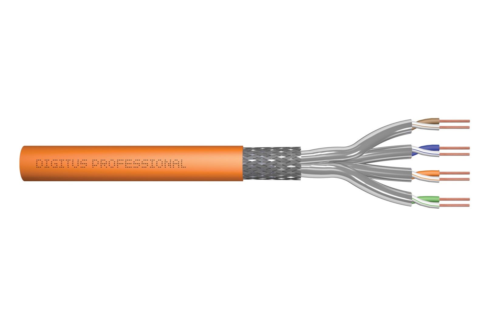 Digitus CAT 7 S/FTP data cable - installation cable, 100 m, simplex, B2ca