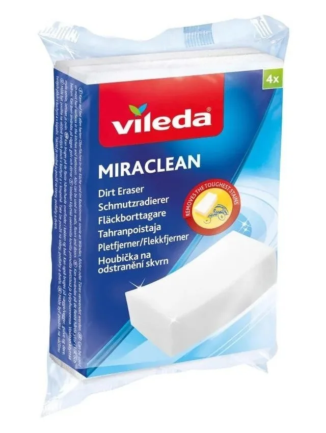 Vileda Miraclean Magic Sponge, 4-pack