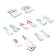 Kolink Core Pro 12V-2x6 Braided Cable Kit - White/Blue/Pink