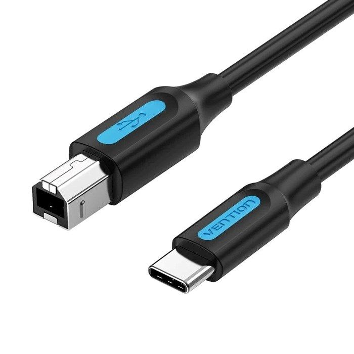 Vention CQUBH USB cable USB 2.0 2 m USB C USB B 0.48 Gbit/s Black
