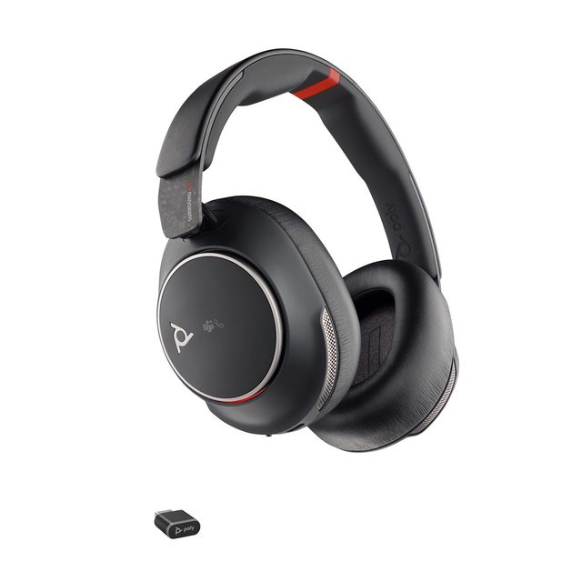 HP Poly Voyager Surround 85 UC Microsoft Teams Certified USB-C Headset +USB-C/A Adapter +Charging Stand