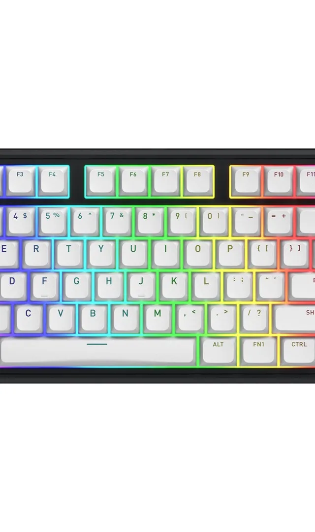 HATOR Skyfall Wireless 80 keyboard Gaming USB + RF Wireless + Bluetooth QWERTY US English Black, White