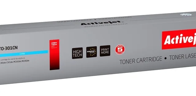 Activejet ATO-301CN toner (replacement for OKI 44973535; Supreme; 1500 pages; cyan)