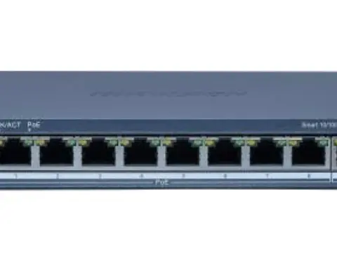 Hikvision DS-3E1309P-EI(B) network switch Managed Fast Ethernet (10/100) Power over Ethernet (PoE)