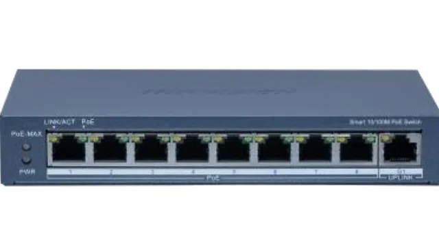 Hikvision DS-3E1309P-EI(B) network switch Managed Fast Ethernet (10/100) Power over Ethernet (PoE)