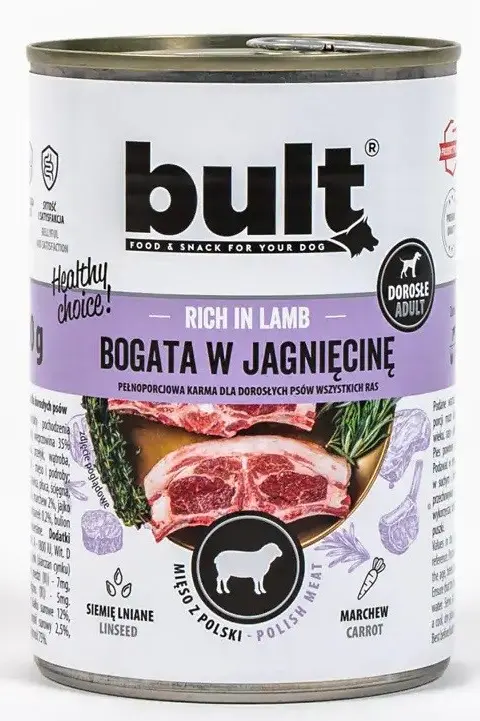 BULT Rich In Lamb - Wet Dog Food - 800 G