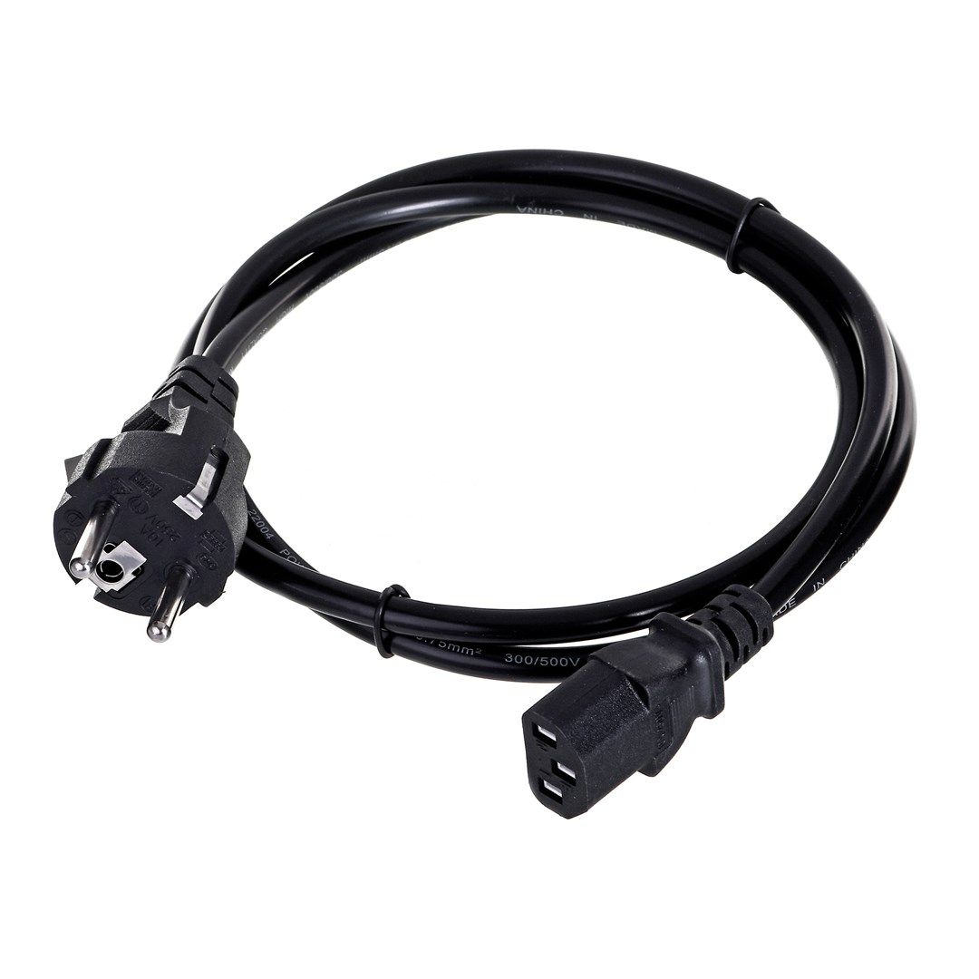 Savio CL-89 power cable Black 1.2 m IEC C13 IEC Type E (3.4 mm, 3.1 mm)