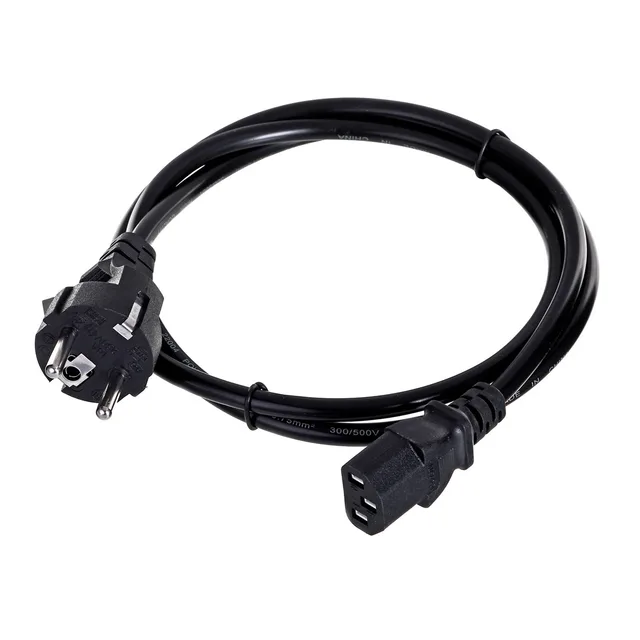 Savio CL-89 power cable Black 1.2 m IEC C13 IEC Type E (3.4 mm, 3.1 mm)