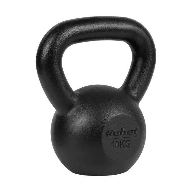 REBEL ACTIVE Cast Iron Kettlebell 10 Kg