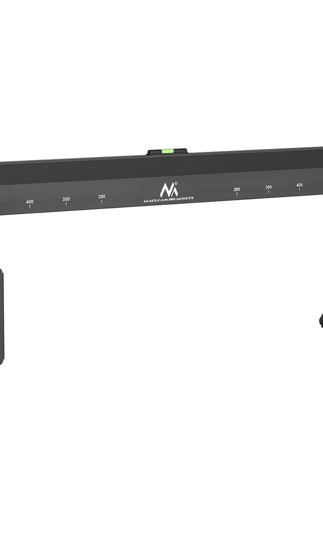 Maclean MC-481 Ultra Flat Slim TV Wall Mount Bracket Holder For 37-80 Flat Curved Up To 75kg Max. VESA 600x400 Universal TV Mount Holde