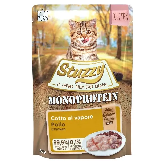 STUZZY Monoprotein Kitten Chicken - Wet Food For Kittens - 85g