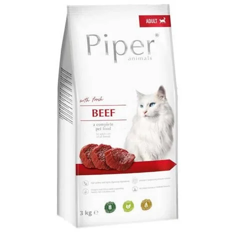 DOLINA NOTECI Piper Animals With Beef - Dry Cat Food - 3 Kg