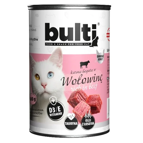 BULTI Rich In Beef - Wet Cat Food - 400g