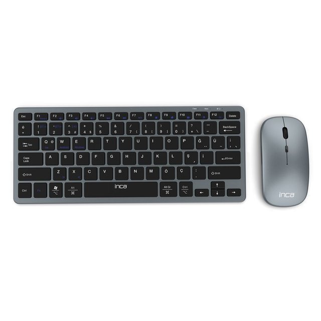 INCA Keyboard Mouse IBK-572BT BT 3.0/5.0, Smart, 40Tage, 5-10m Black