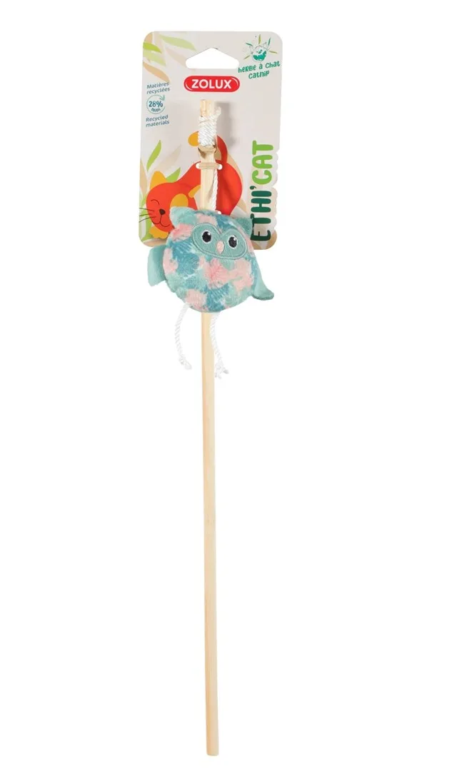 ZOLUX Ethicat Owl Fishing Rod - Toy For Cat - 40cm