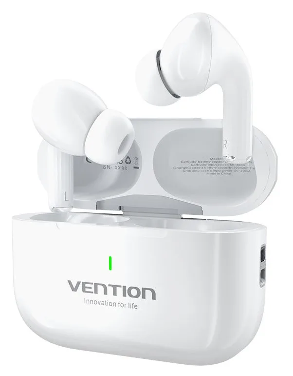 Vention Echo Lite E11 Headset True Wireless Stereo (TWS) Open-Ear Calls/Music USB Type-C Bluetooth White